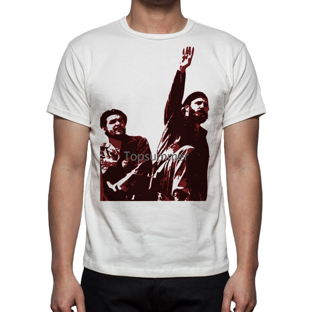 

Хлопковая рубашка хорошего качества, летняя стильная крутая рубашка, футболки Фидель Кастро Че Гевара кубинская, Мужская футболка для поклонения м09