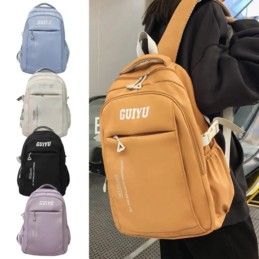 Solid Color Anti-theft Nylon Women Backpack Female Large Capacity Letter Embroidery Travel Bag Multiple Pockets Preppy Schoolbag
Solid Color Anti-theft Nylon Women Backpack Female Large Capacity Letter Embroidery Travel Bag Multiple Pockets Preppy Schoolbag