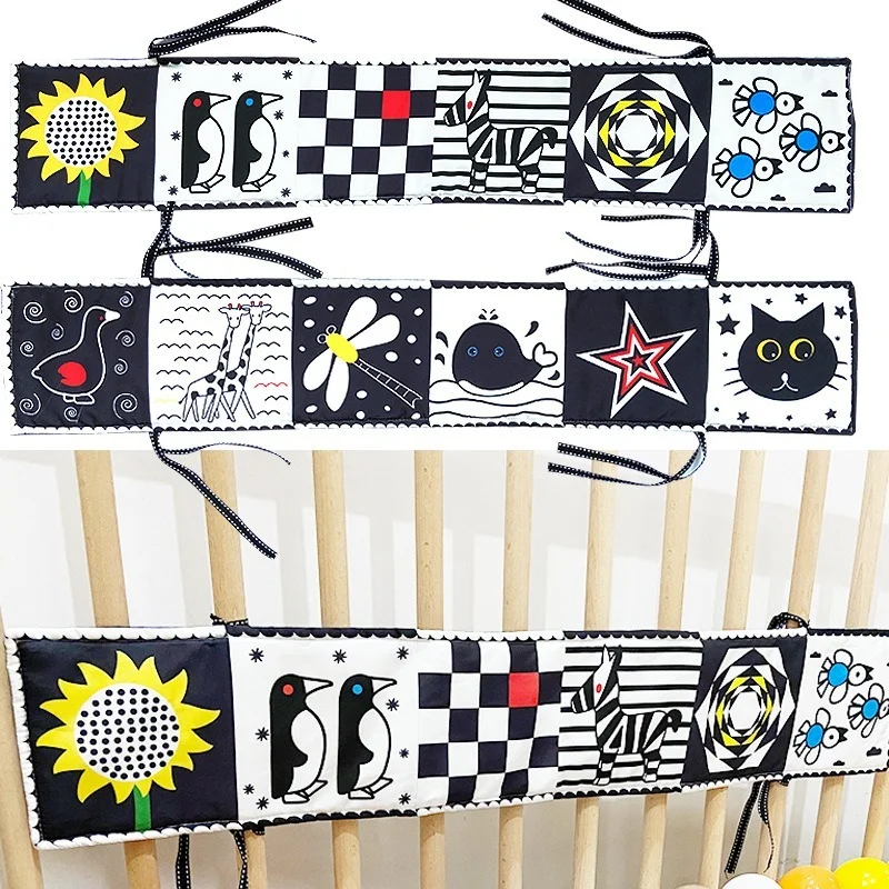 Crib Surround Safety Anti-kick New Black and White Double-sided Baby Can Not Tear Three-dimensional Early Education Toys
Crib Surround Safety Anti-kick New Black and White Double-sided Baby Can Not Tear Three-dimensional Early Education Toys