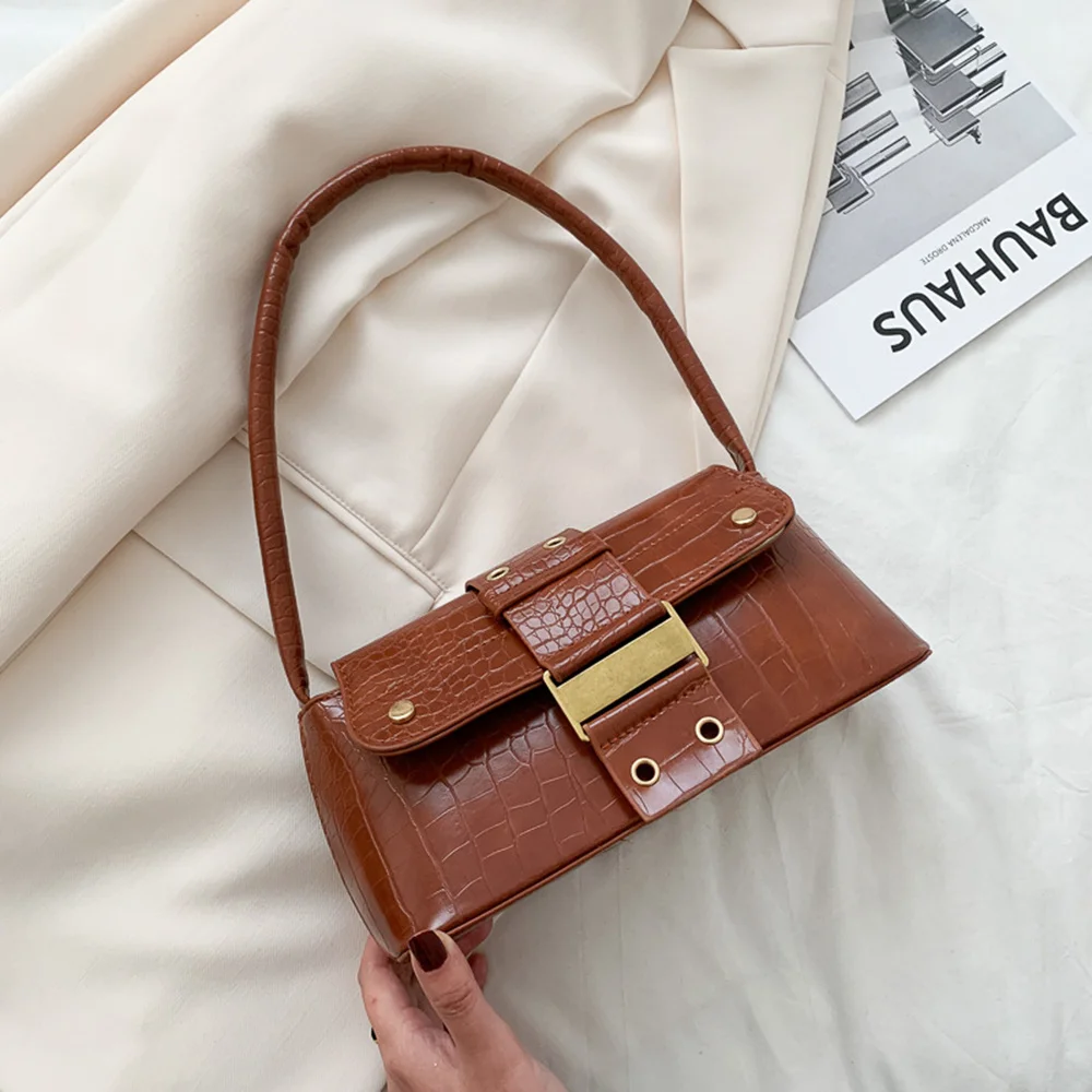 Women Handbags 2023 New Retro Crocodile Pattern Shoulder Bags Ladies Armpit Bags Pu Leather Solid Square Bags
Women Handbags 2023 New Retro Crocodile Pattern Shoulder Bags Ladies Armpit Bags Pu Leather Solid Square Bags