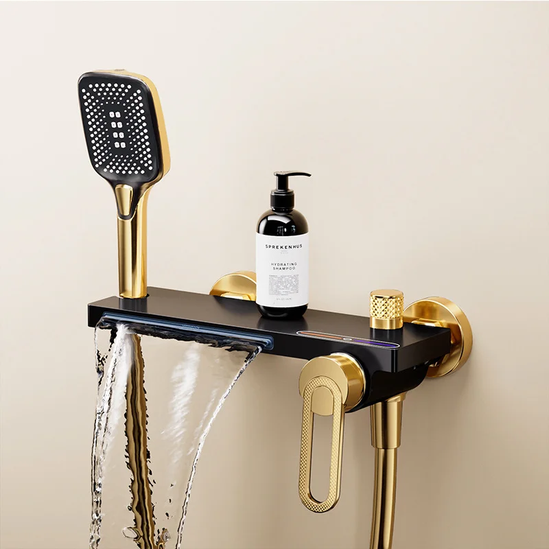 KEMAIDI смеситель для душа для ванны, смеситель с одной ручкой и платформой для ручного душа, водопадный смеситель для ванны, настенный наполнитель для ванны
KEMAIDI смеситель для душа для ванны, смеситель с одной ручкой и платформой для ручного душа, водопадный смеситель для ванны, настенный наполнитель для ванны