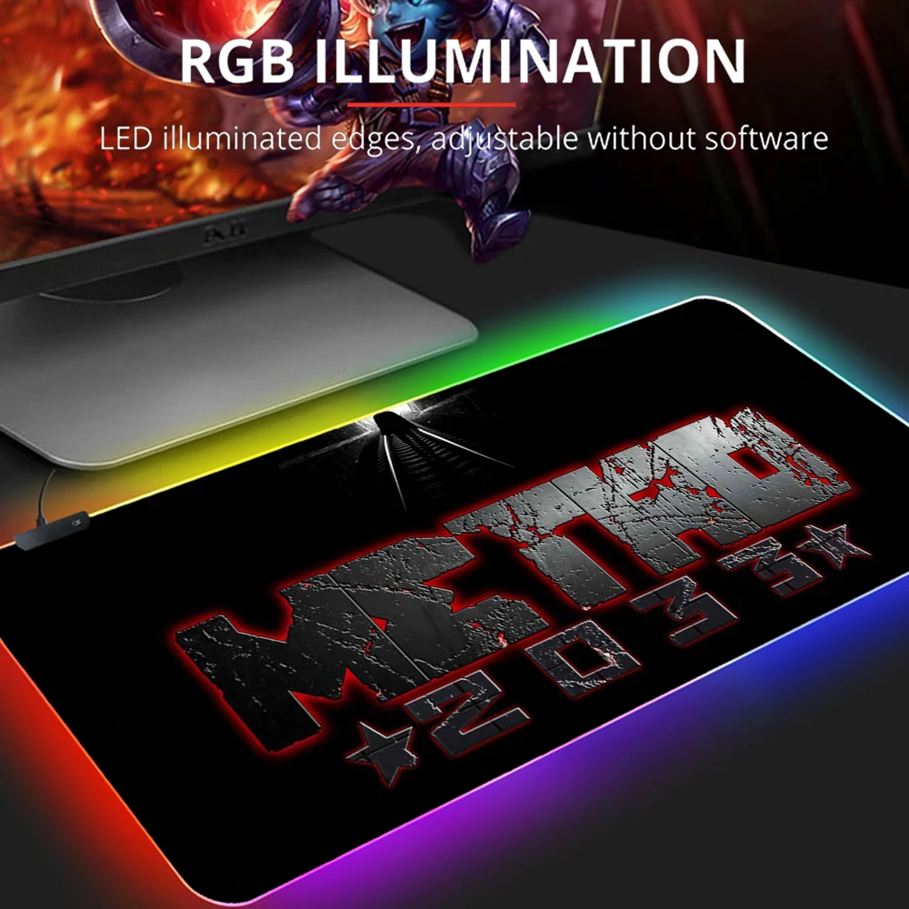 Metro 2033 Mousepad Gaming Mouse Pad Gamer Computer Mousepad RGB Backlit Mause Pad Large Mousepad Desk Keyboard LED Mice Mat
Metro 2033 Mousepad Gaming Mouse Pad Gamer Computer Mousepad RGB Backlit Mause Pad Large Mousepad Desk Keyboard LED Mice Mat