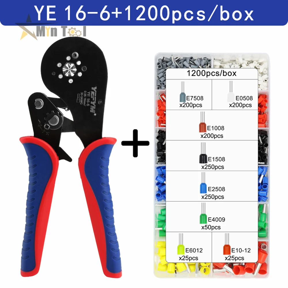 0.08-16mm² 30-5awg Tubular Terminal Crimping Plier Tools Pliers Crimping Terminals Electrical Clamps Set Hand Tool
0.08-16mm² 30-5awg Tubular Terminal Crimping Plier Tools Pliers Crimping Terminals Electrical Clamps Set Hand Tool