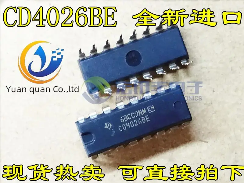 30 шт. Оригинальный Новый CD4026 CD4026BE DIP-16 контактный десятичный счетчик/делитель
30 шт. Оригинальный Новый CD4026 CD4026BE DIP-16 контактный десятичный счетчик/делитель