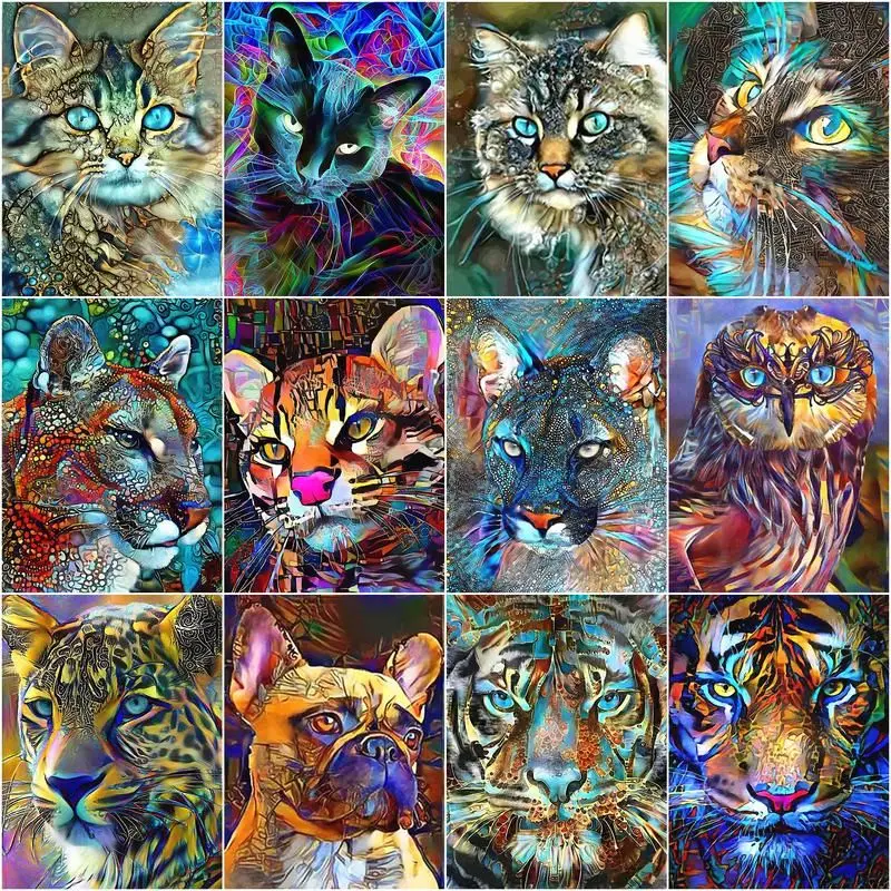 Handpainted Oil Painting By Numbers Tiger Cat Kits For Adults Unique Gift Abstract Animal Picture Digital For Home Wall Art
Handpainted Oil Painting By Numbers Tiger Cat Kits For Adults Unique Gift Abstract Animal Picture Digital For Home Wall Art