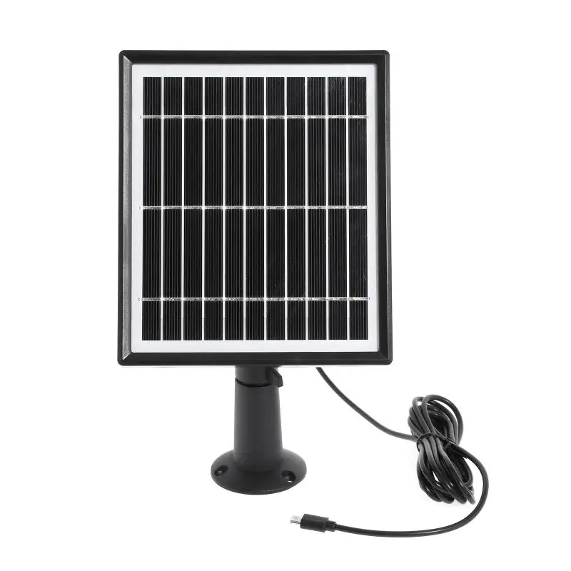 5V Solar Panel for Security Camera Solar Panel Charger with Charging Cable Micro USB Interface for IP CCTV Dome Mini Camera
5V Solar Panel for Security Camera Solar Panel Charger with Charging Cable Micro USB Interface for IP CCTV Dome Mini Camera