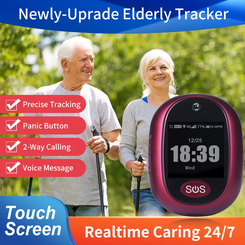 

4G locator for the elderly elderly anti-lost artifact tracking dementia anti-lost locator bracelet Elder SOS Tracker