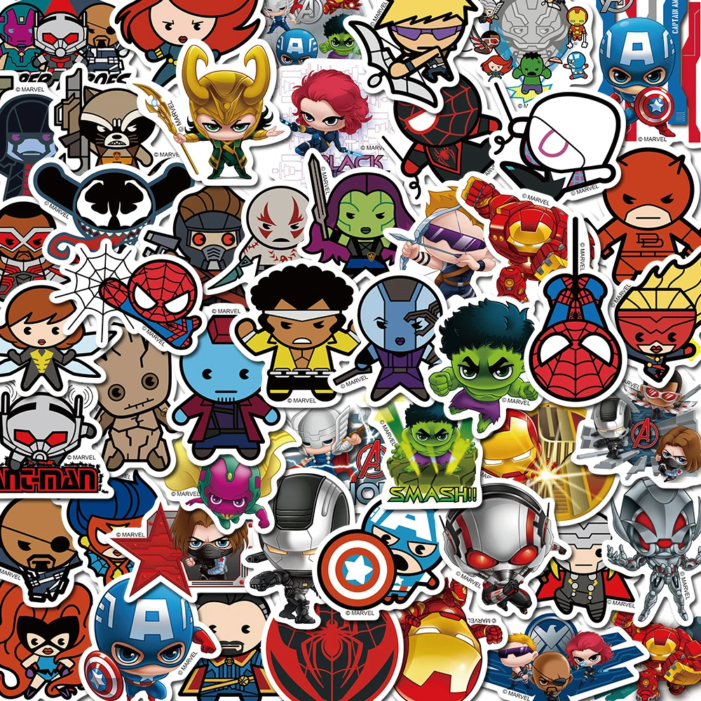 50PCS Disney Marvel Cartoon Spiderman iron Man Hulk Sticker Decals DIY Notebook Luggage Motorcycle Laptop Refrigerator Graffiti
50PCS Disney Marvel Cartoon Spiderman iron Man Hulk Sticker Decals DIY Notebook Luggage Motorcycle Laptop Refrigerator Graffiti