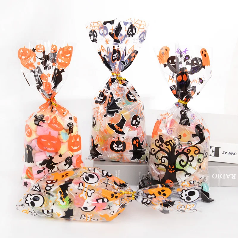 50Pcs Halloween Plastic Candy Bags With Twists Cookies Snacks Gift Packaging Bag Halloween Party Supplies Trick Or Treat
50Pcs Halloween Plastic Candy Bags With Twists Cookies Snacks Gift Packaging Bag Halloween Party Supplies Trick Or Treat