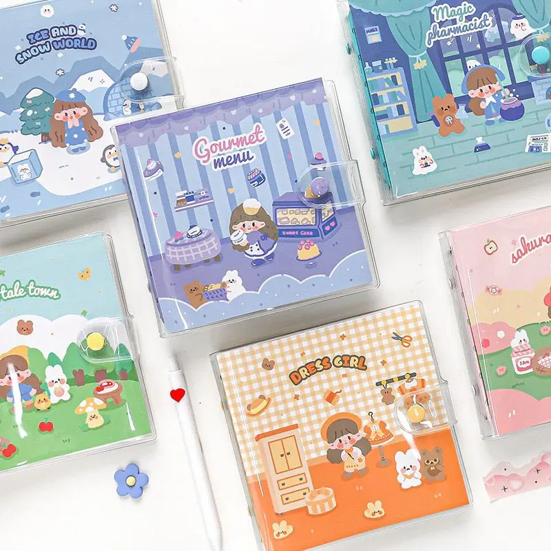 Children students vitality girl cute cartoon square loose leaf hand book grid small square small fresh hand book diary
Children students vitality girl cute cartoon square loose leaf hand book grid small square small fresh hand book diary