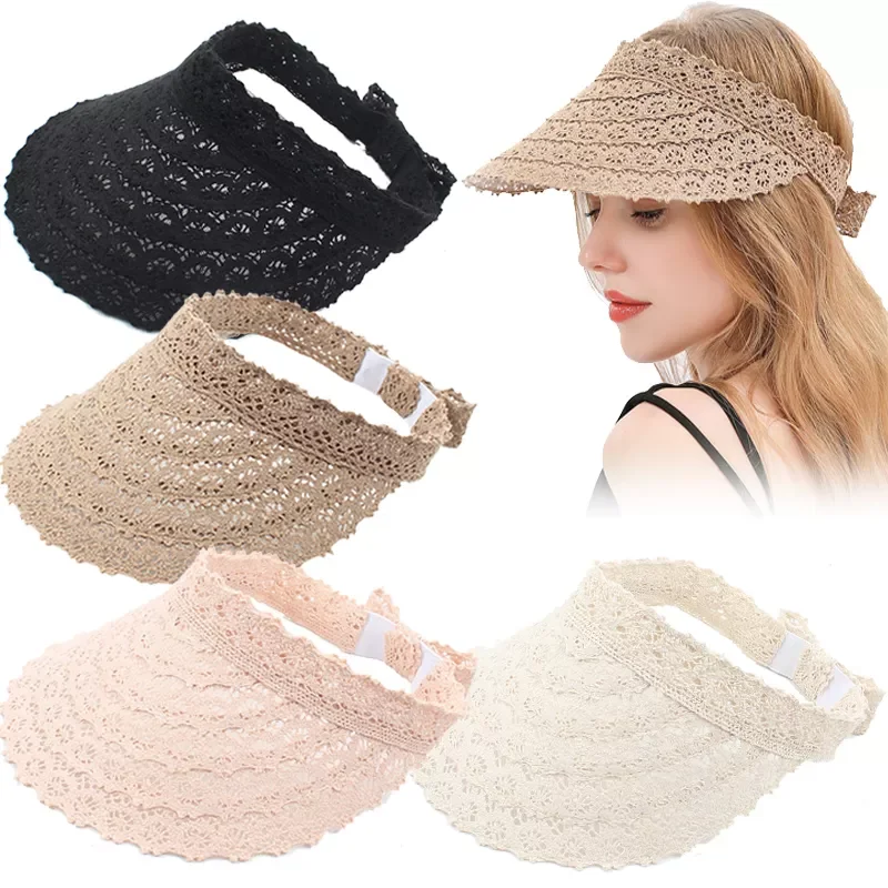 Women Summer Hat Visors Foldable Sun Hat Wide Large Brim Beach Hats Lace Straw Hat Chapeau Femme Beach UV Protection Caps
Women Summer Hat Visors Foldable Sun Hat Wide Large Brim Beach Hats Lace Straw Hat Chapeau Femme Beach UV Protection Caps