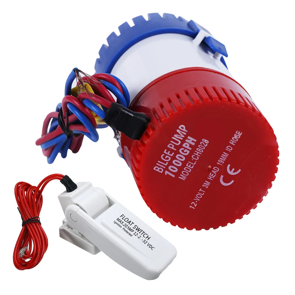 1100GPH Electric Marine Submersible Bilge Water Pump With Switch For Boat Automatic Control Switch Combination Set Marine Pump
1100GPH Electric Marine Submersible Bilge Water Pump With Switch For Boat Automatic Control Switch Combination Set Marine Pump