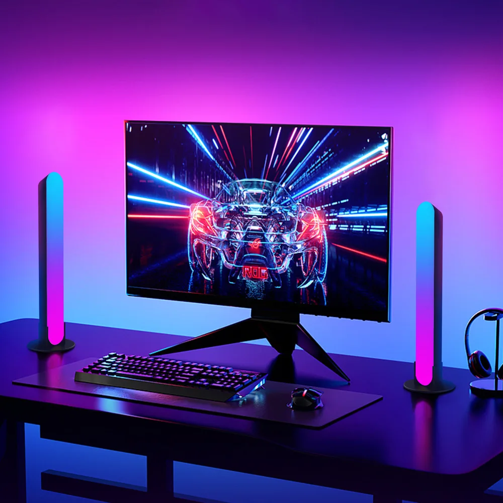 Smart RGBIC WiFi Smart LED Light Bars Works with Alexa Music Rhythm Lights Backlight for Gaming Room TV Decoration Ambient Lamp
Smart RGBIC WiFi Smart LED Light Bars Works with Alexa Music Rhythm Lights Backlight for Gaming Room TV Decoration Ambient Lamp