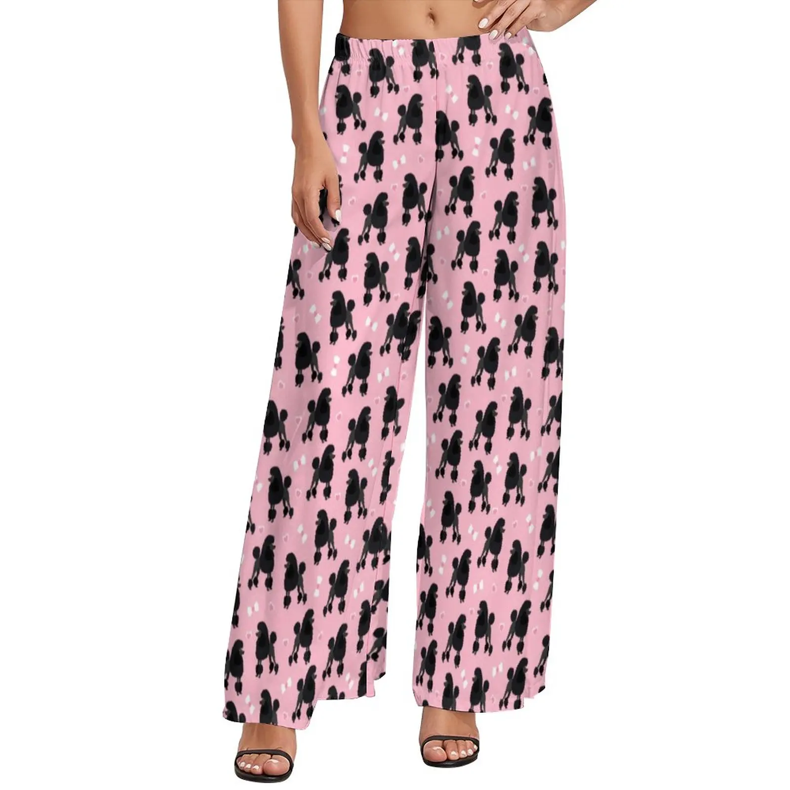 Black Poodle And Bow Pants Animal Print Sexy Wide Pants Female Oversized Aesthetic Design Straight Trousers
Black Poodle And Bow Pants Animal Print Sexy Wide Pants Female Oversized Aesthetic Design Straight Trousers