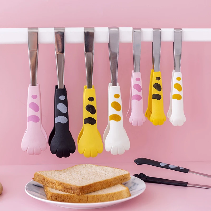 Cat Paw Shape Food Tongs Cute Cartoon Meal Tongs Stainless Steel Barbecue Tongs Sandwich Baking Clip Kitchen Gadgets
Cat Paw Shape Food Tongs Cute Cartoon Meal Tongs Stainless Steel Barbecue Tongs Sandwich Baking Clip Kitchen Gadgets