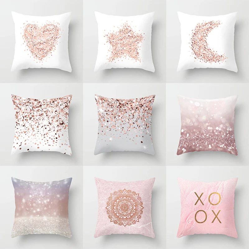 New Pink Pattern Pillow Cover Simple Polyester Autumn Home Decoration Ornament Car Sofa Office Chair Cushion Cover 45*45 60*60cm
New Pink Pattern Pillow Cover Simple Polyester Autumn Home Decoration Ornament Car Sofa Office Chair Cushion Cover 45*45 60*60cm