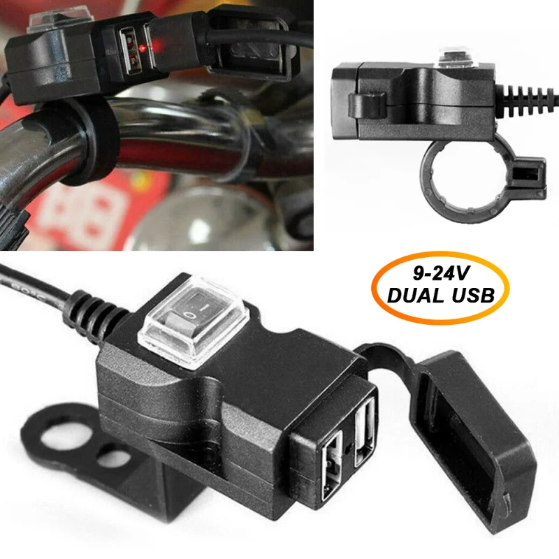 Motorcycle USB Mobile Phone Charger Electric Vehicle Mobile Phone Charger Dual Port Usb Mobile Phone Charger Waterproof
Motorcycle USB Mobile Phone Charger Electric Vehicle Mobile Phone Charger Dual Port Usb Mobile Phone Charger Waterproof