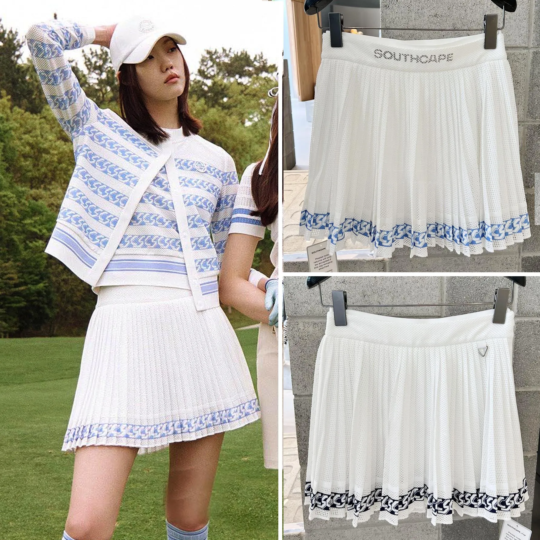 Original Korean Southcape Golf Apparel Women's 23 Summer Golf Chain Mesh Pleated Dress Casual Dress
Original Korean Southcape Golf Apparel Women's 23 Summer Golf Chain Mesh Pleated Dress Casual Dress