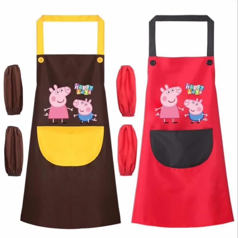 Peppa Pig Children's Apron Oil-proof Long-sleeved Men's and Women's Kitchen Waterproof Overalls Plastic Extended Household
Peppa Pig Children's Apron Oil-proof Long-sleeved Men's and Women's Kitchen Waterproof Overalls Plastic Extended Household