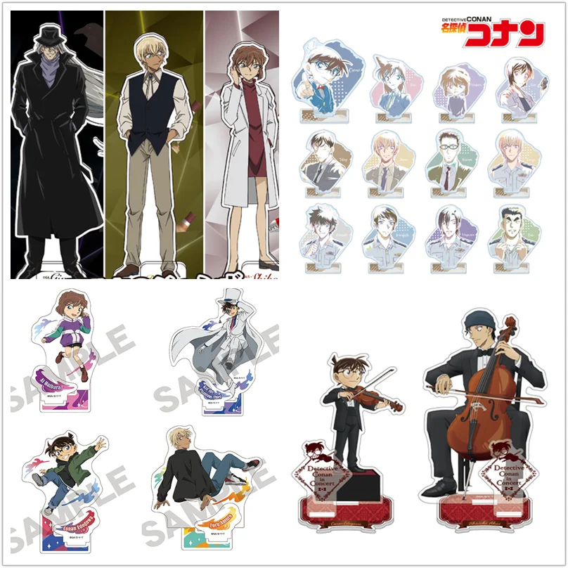 

Anime Detective Conan Case Closed Figure Doll Conan Edogawa Haibara Ai Akai Shuuichi Acrylic Figura Stand Model Cosplay Toy Gift