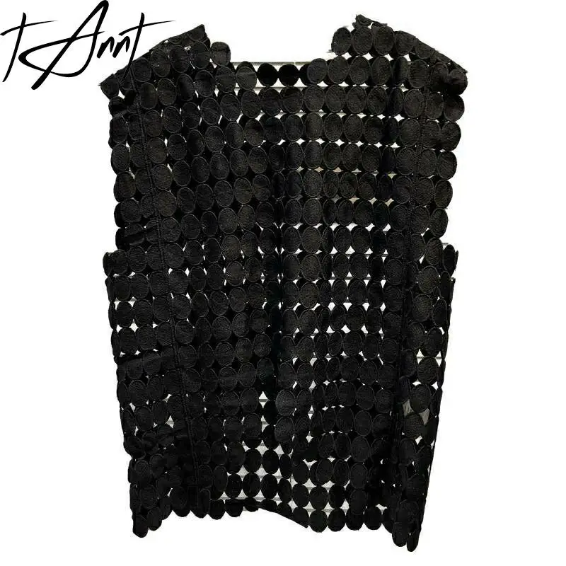 Tannt Women Vest Hollow Out Sleeveless Fashion Waistcoat Black White Rose Red Khaki Vintage Sexy Waistcoat Tops Women 2023
Tannt Women Vest Hollow Out Sleeveless Fashion Waistcoat Black White Rose Red Khaki Vintage Sexy Waistcoat Tops Women 2023