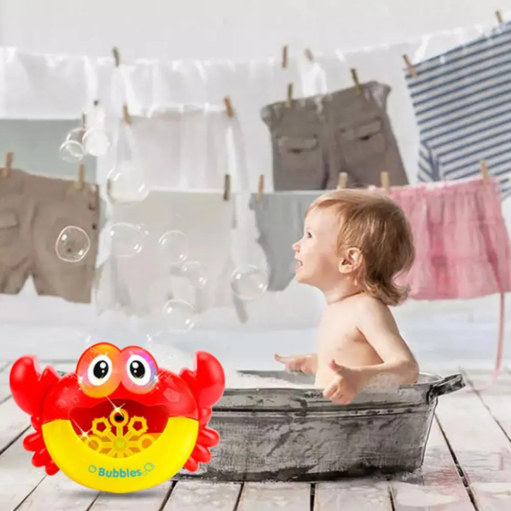 Electric Bubble Maker Bubble Machine Crabs Music Light Baby Kids Outdoor Swimming Bathtub Soap Machine Water Toy Bubble set
Electric Bubble Maker Bubble Machine Crabs Music Light Baby Kids Outdoor Swimming Bathtub Soap Machine Water Toy Bubble set