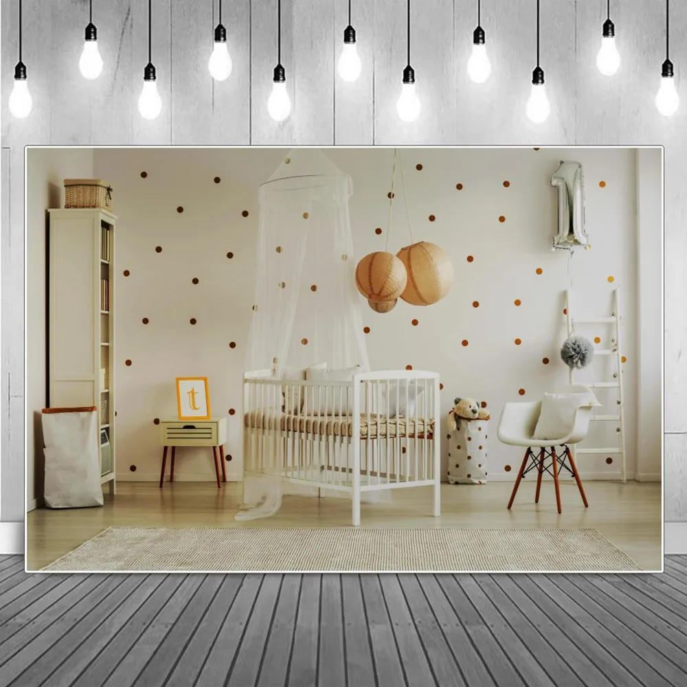 1st Baby Crib White Curtain Dot Wall Birthday Party Decoration Photography Backdrops Boys Closet Ladder Ball Board Backgrounds
1st Baby Crib White Curtain Dot Wall Birthday Party Decoration Photography Backdrops Boys Closet Ladder Ball Board Backgrounds