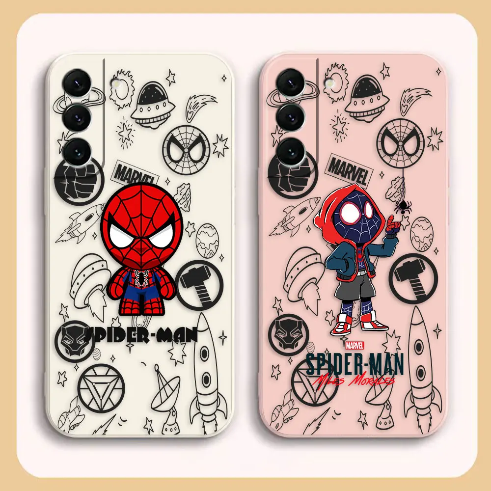 Case For Samsung Galaxy S23 S21 S20 FE S11 S11E S10 S9 Ultra Plus 4G 5G Liquid silicone Case The Avengers Cartoon Spider-Man
Case For Samsung Galaxy S23 S21 S20 FE S11 S11E S10 S9 Ultra Plus 4G 5G Liquid silicone Case The Avengers Cartoon Spider-Man