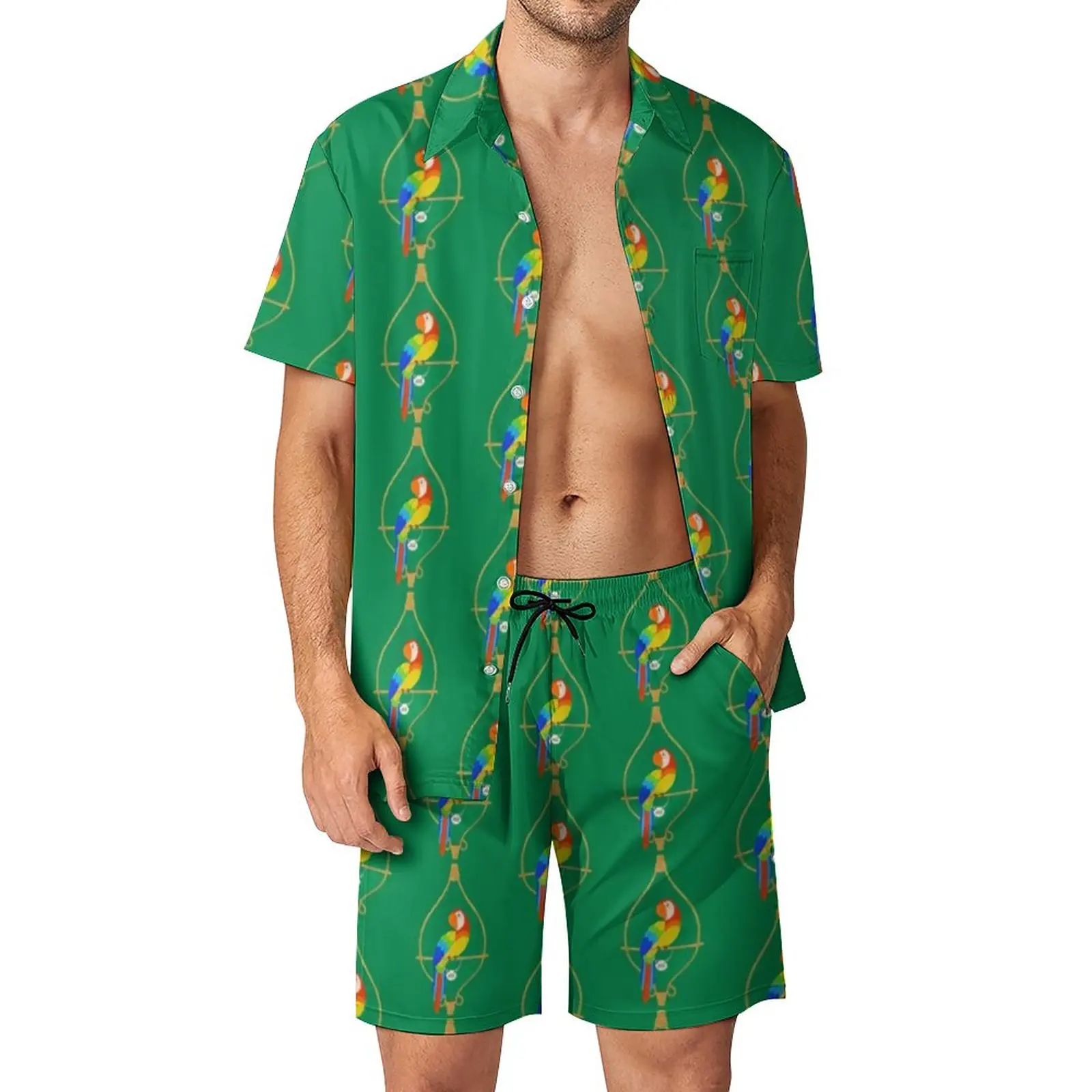 Cute Parrot Men Sets Colorful Animal Print Casual Shirt Set Retro Vacation Shorts Summer Suit 2 Piece 2XL 3XL
Cute Parrot Men Sets Colorful Animal Print Casual Shirt Set Retro Vacation Shorts Summer Suit 2 Piece 2XL 3XL