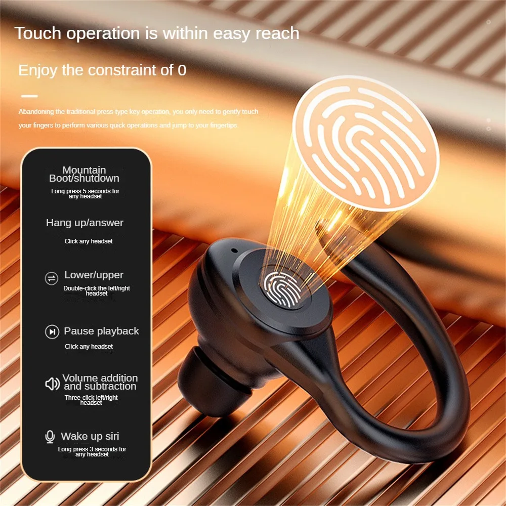 New Sports Running Earphones Intelligent Noise Reduction Ear Hanging Type Earphone Ergonomic Design Comfortable Headset
New Sports Running Earphones Intelligent Noise Reduction Ear Hanging Type Earphone Ergonomic Design Comfortable Headset