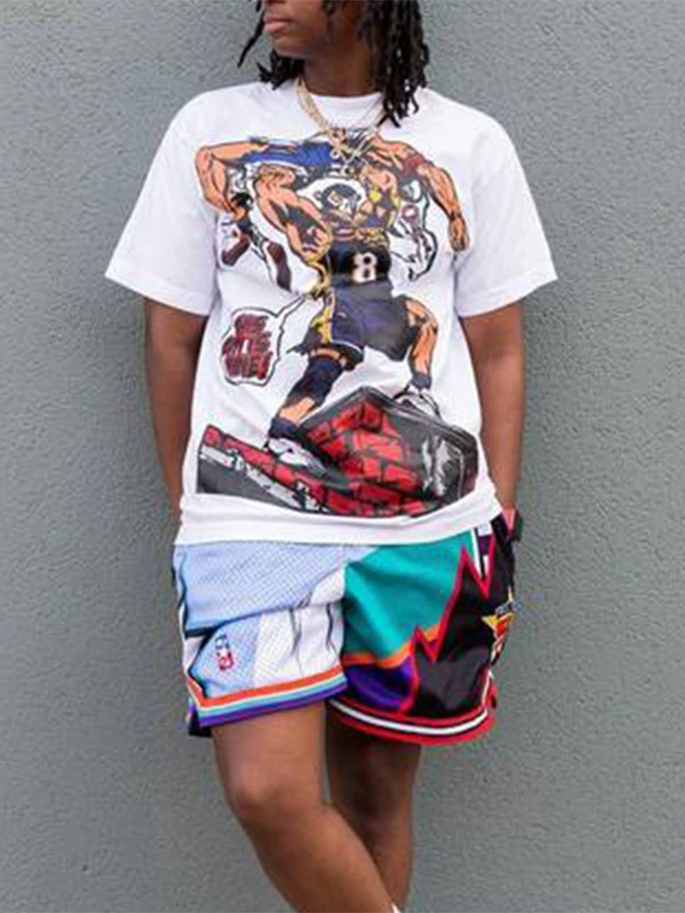 Vintage Fashion Printing T shirt Shorts Sportswear Mens Tshirts 2-Piece Suit Mens Streetwear Set Tracksuit Running Gym New Suits
Vintage Fashion Printing T shirt Shorts Sportswear Mens Tshirts 2-Piece Suit Mens Streetwear Set Tracksuit Running Gym New Suits