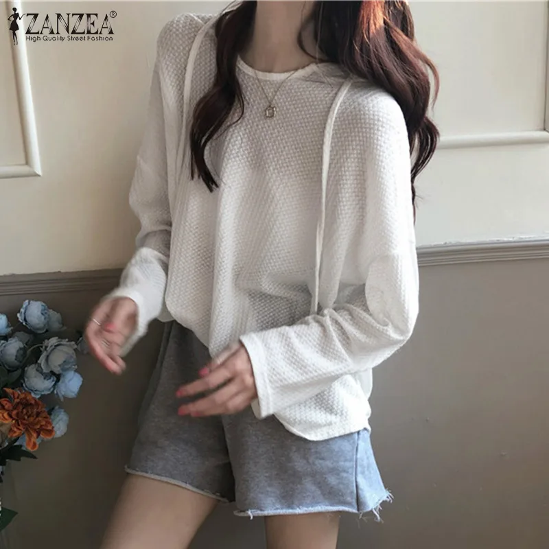 Весна лето женские повседневные вафельные толстовки с капюшоном Blusas Chemise ZANZEA 2022 топы с длинными рукавами туника оверсайз однотонная Свобод...
Весна лето женские повседневные вафельные толстовки с капюшоном Blusas Chemise ZANZEA 2022 топы с длинными рукавами туника оверсайз однотонная Свобод...