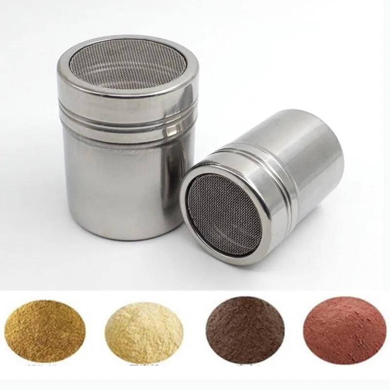 Chocolate Shaker Lid Stainless Steel Sugar Bowl Cocoa Containers Powder Coffee Sifter Tool For Kitchen Accessories Supplies
Chocolate Shaker Lid Stainless Steel Sugar Bowl Cocoa Containers Powder Coffee Sifter Tool For Kitchen Accessories Supplies