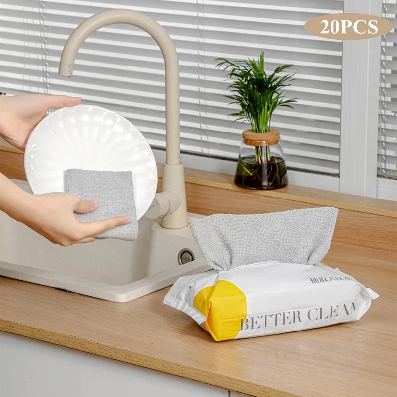 20PCS Pull-out Kitchen Microfiber Towel Non-stick Oil Dishcloth Magic Cleaning Cloths Useful Things for Home Kitchen Accessories
20PCS Pull-out Kitchen Microfiber Towel Non-stick Oil Dishcloth Magic Cleaning Cloths Useful Things for Home Kitchen Accessories