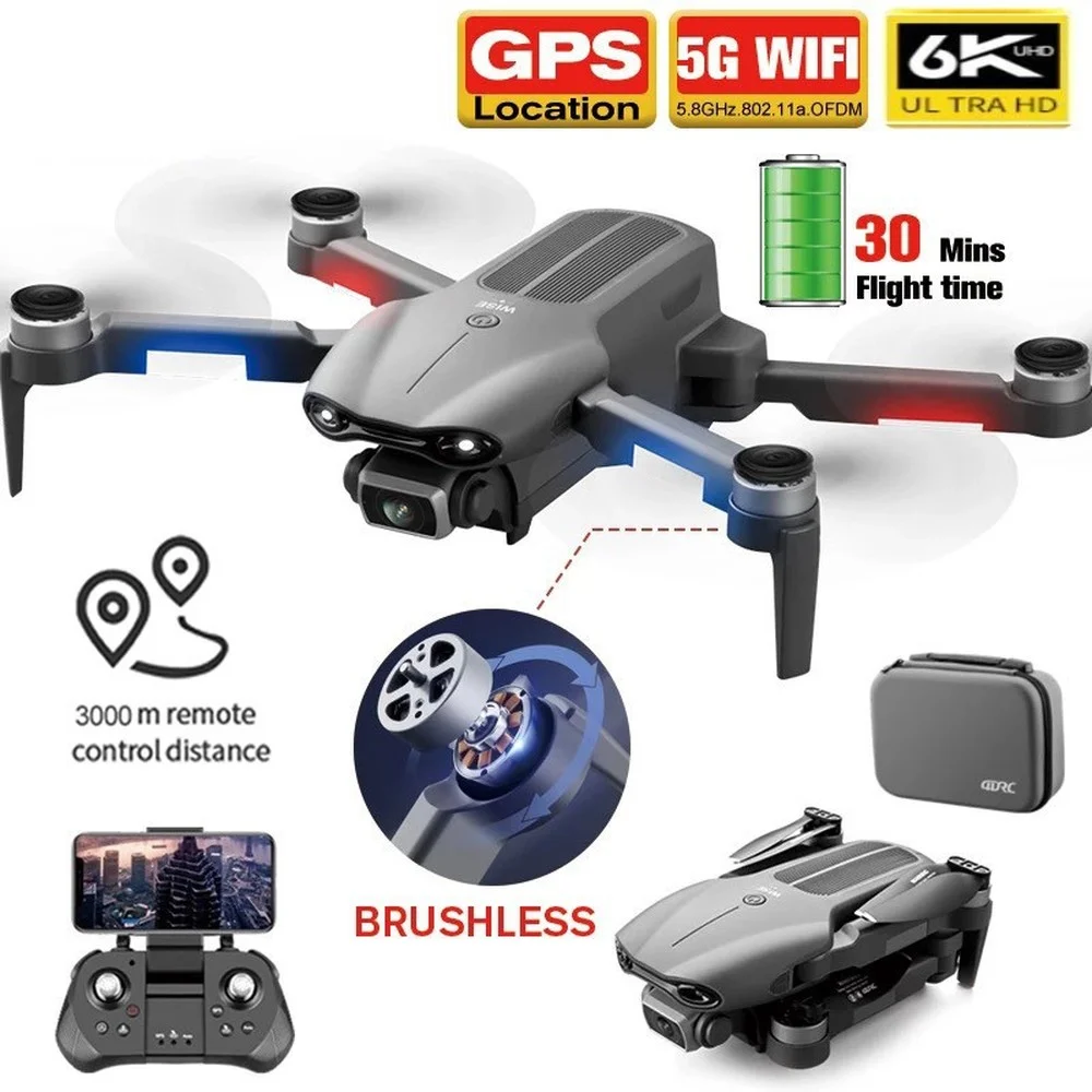 2022 хит продаж F9 GPS Дрон 6K двойная HD камера Профессиональная аэрофотосъемка бесщеточный двигатель складной Квадрокоптер RC Distance1200M 
2022 хит продаж F9 GPS Дрон 6K двойная HD камера Профессиональная аэрофотосъемка бесщеточный двигатель складной Квадрокоптер RC Distance1200M