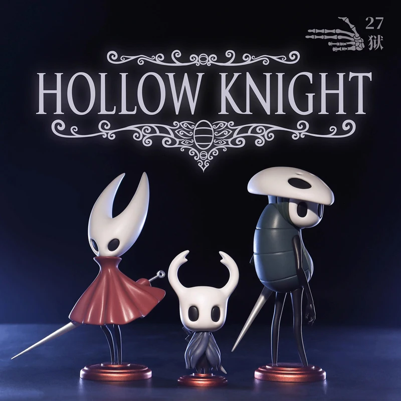 

3pcs/set Hollow Knight Anime Game Figure The Knight Action Figure Hornet/Quirrel Figurine Collectible Model Doll Toy Gift 6-12cm