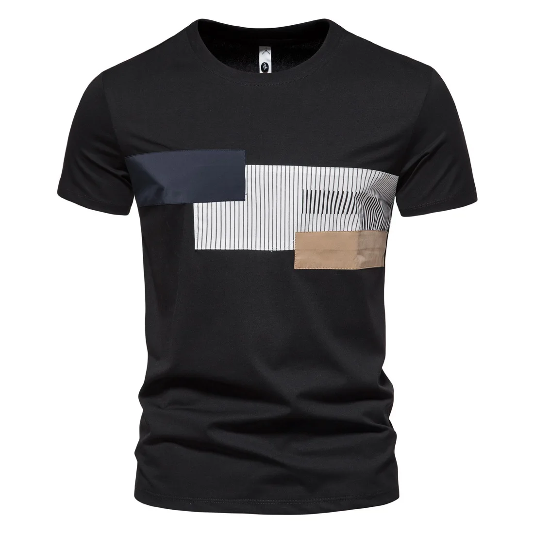 Man Summer Good Quality Cotton New Slim Stitching O-neck Men's Short Sleeve T-shirt
Man Summer Good Quality Cotton New Slim Stitching O-neck Men's Short Sleeve T-shirt