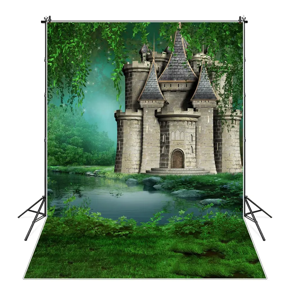 Fairyland Castle Photography Backgrounds Kids Fairy Tale Green Forest Water Tower Birthday Backdrop Photographic Portrait Props
Fairyland Castle Photography Backgrounds Kids Fairy Tale Green Forest Water Tower Birthday Backdrop Photographic Portrait Props