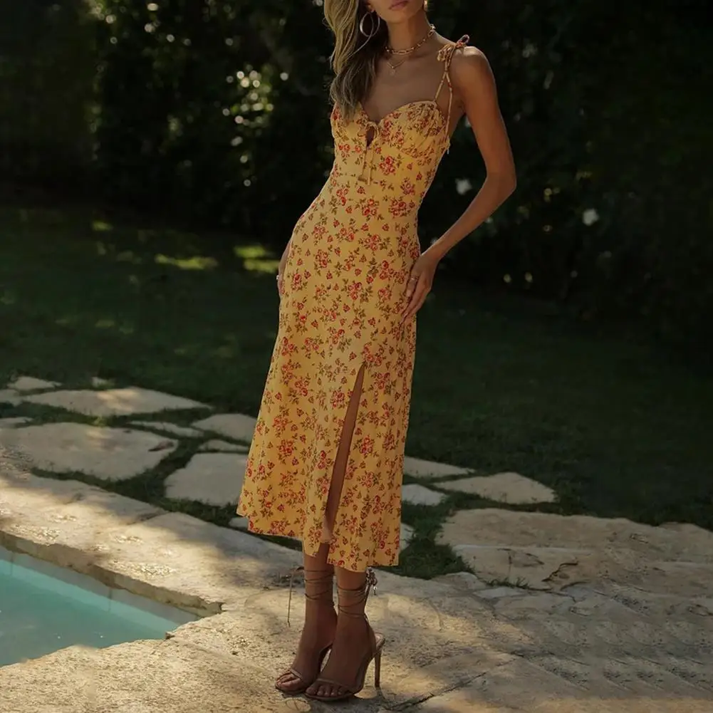 Women Dress Non-Irritation Summer Dress Women Summer Floral Print Party Midi Dress Clothing
Women Dress Non-Irritation Summer Dress Women Summer Floral Print Party Midi Dress Clothing