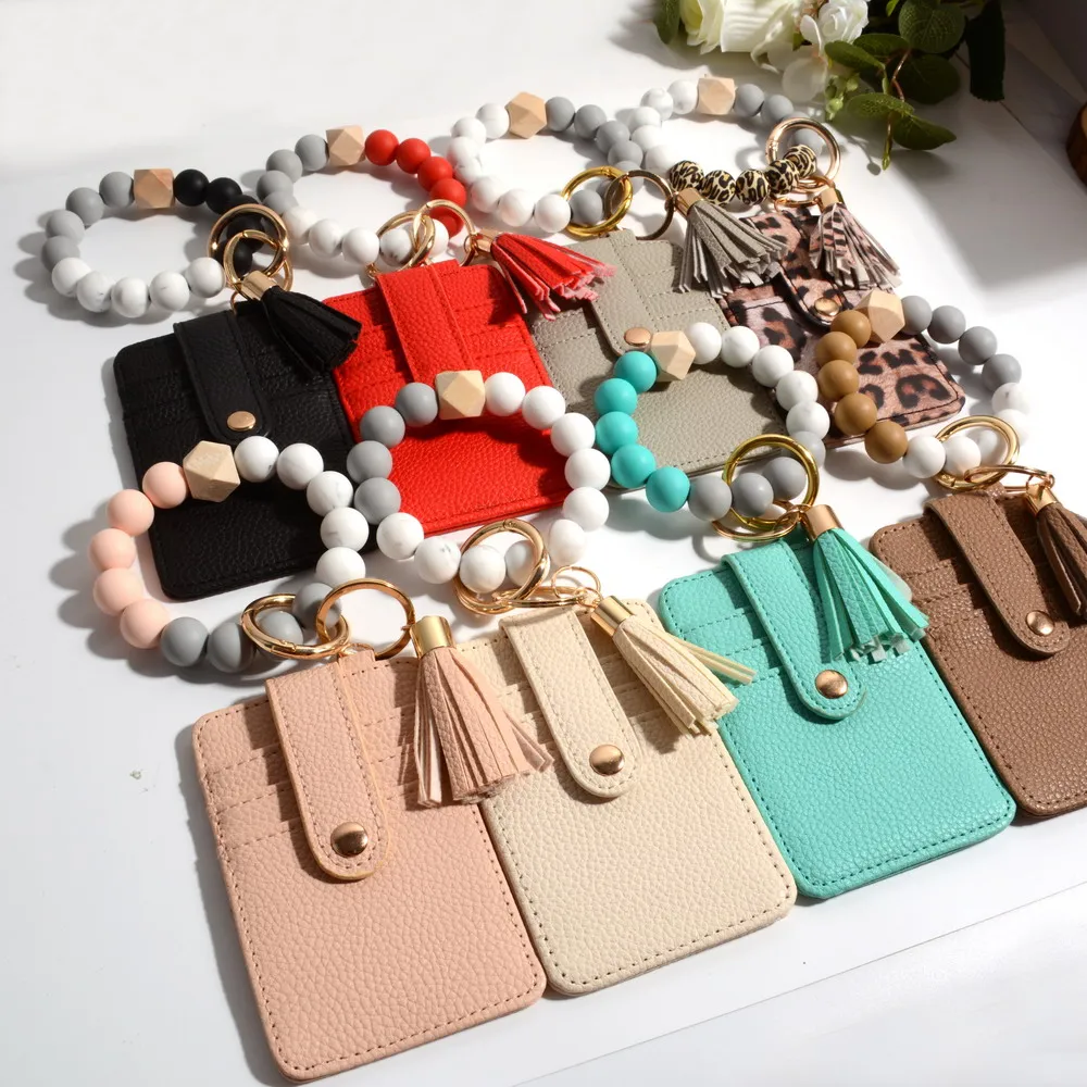 Wristlet Keychain Bracelet Wallet Car Keyring with Tassel Bangle Card Holder Photo ID Initial Charm Wristband Key Chain For Men
Wristlet Keychain Bracelet Wallet Car Keyring with Tassel Bangle Card Holder Photo ID Initial Charm Wristband Key Chain For Men