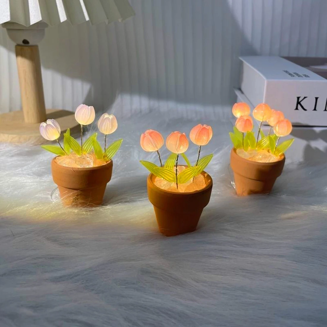 Creative Mini DIY Tulip Material Package Handmade Simulation Flower Romantic Atmosphere Night Lamp Desktop Ornament Decor Gift
Creative Mini DIY Tulip Material Package Handmade Simulation Flower Romantic Atmosphere Night Lamp Desktop Ornament Decor Gift
