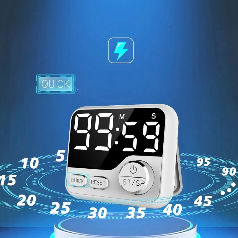 Digital Timer Magnetic Countdown Countup Timer with Large LED Display Sports Timer For Kitchen Kids Meetings
Digital Timer Magnetic Countdown Countup Timer with Large LED Display Sports Timer For Kitchen Kids Meetings