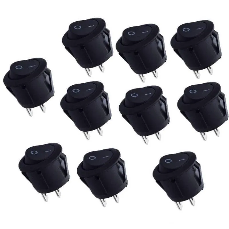 10PCS 12v Car Boat Round Rocker Toggle Switch ON/OFF 2 Pin SPST Camper Van Caravan Motorhome ON Off Auto Truck
10PCS 12v Car Boat Round Rocker Toggle Switch ON/OFF 2 Pin SPST Camper Van Caravan Motorhome ON Off Auto Truck