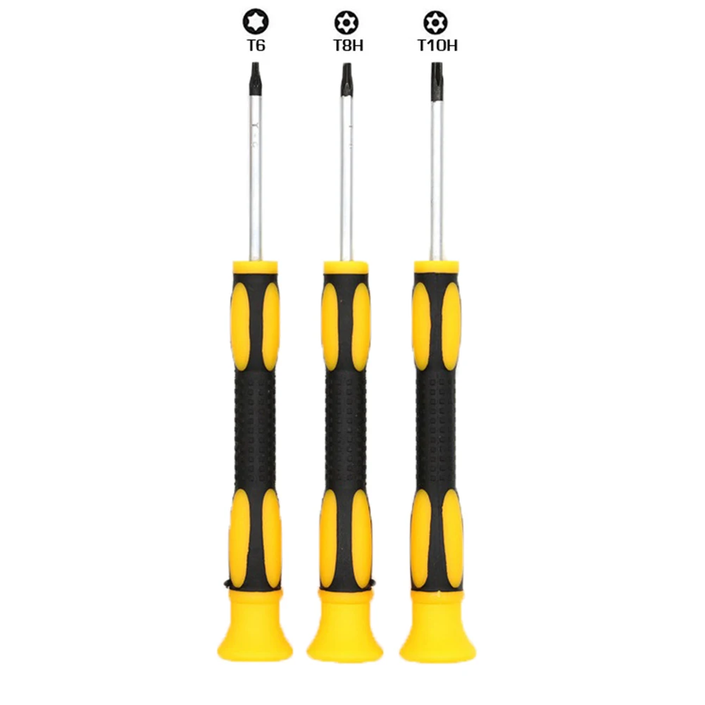 3Pcs T8H T10H Torx Screwdriver With Hole Precision Screw Driver Kit For Disassemble Game Console 360 PS3 PS4 Handle Hand Tool
3Pcs T8H T10H Torx Screwdriver With Hole Precision Screw Driver Kit For Disassemble Game Console 360 PS3 PS4 Handle Hand Tool