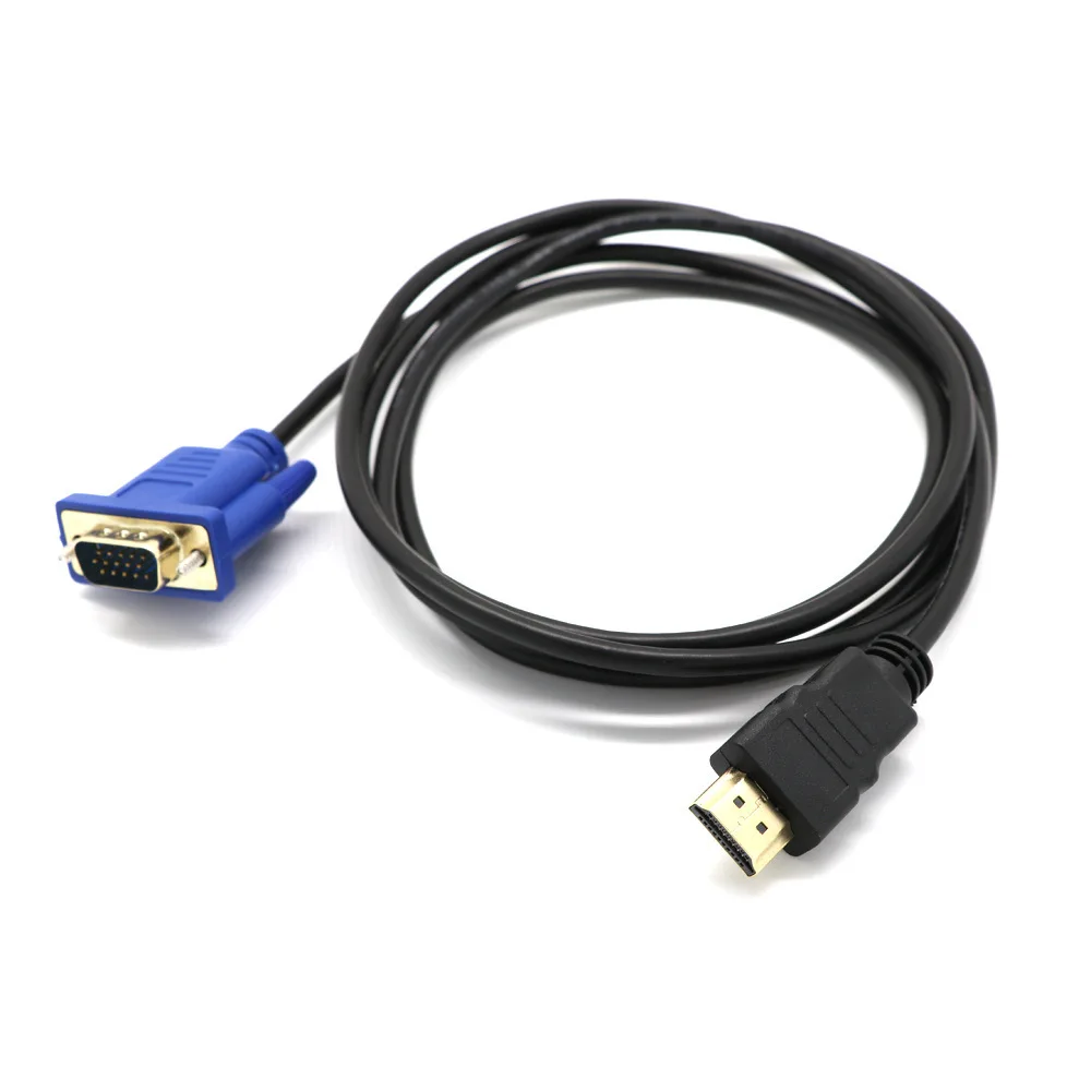 Top Quality HDMI-compatible To VGA Cable Male to Male 1.8M Video Adapter Only For HD player to HDTV
Top Quality HDMI-compatible To VGA Cable Male to Male 1.8M Video Adapter Only For HD player to HDTV
