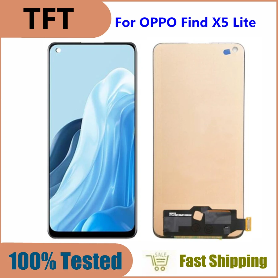 ЖК-дисплей 6,43 дюйма TFT для OPPO Find X5 Lite, сменный дигитайзер сенсорного экрана в сборе для Oppo find x5 lite CPH2371
ЖК-дисплей 6,43 дюйма TFT для OPPO Find X5 Lite, сменный дигитайзер сенсорного экрана в сборе для Oppo find x5 lite CPH2371