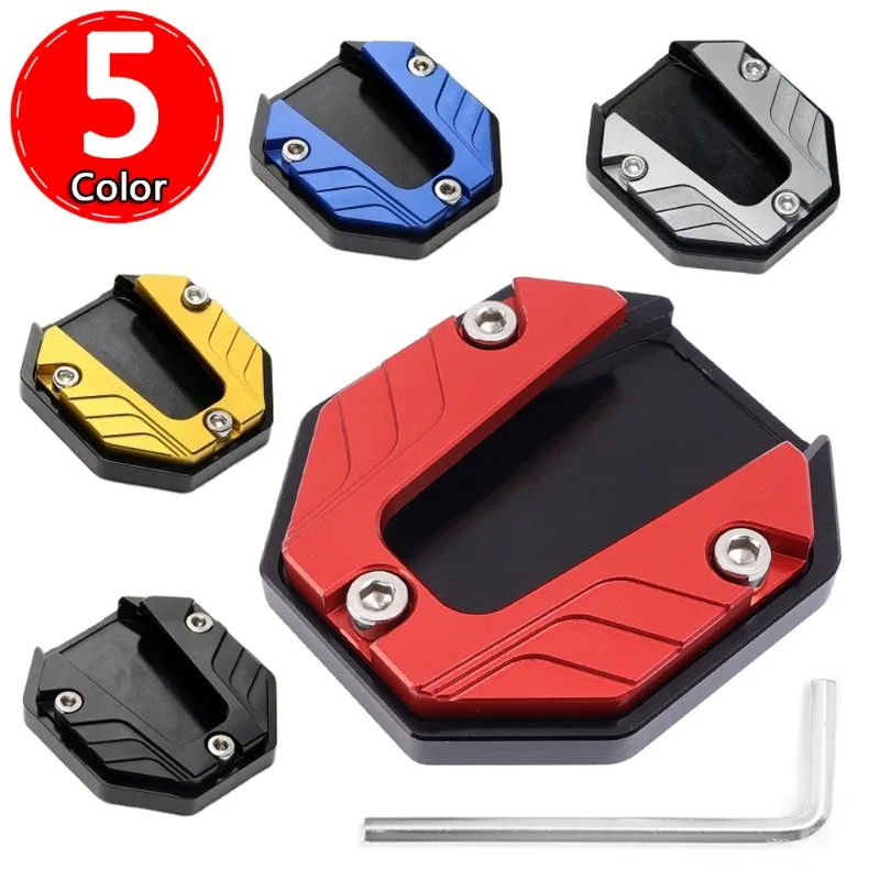 Motorcycle Kickstand Anti-skid Extender Foot Side Stand For Electric vehicle Bike Scooter Extension Foot Pad Plate Enlarged Base 
Motorcycle Kickstand Anti-skid Extender Foot Side Stand For Electric vehicle Bike Scooter Extension Foot Pad Plate Enlarged Base