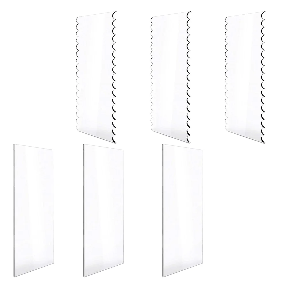 Cake Scraper Comb Icing Smoother Side Scrapers Tool Combs Bakeware Acrylic Tools Sculpting Fondant Supplies Kitchen accessories
Cake Scraper Comb Icing Smoother Side Scrapers Tool Combs Bakeware Acrylic Tools Sculpting Fondant Supplies Kitchen accessories