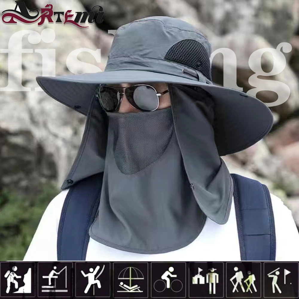 Summer Sun Hats UV Protection Outdoor Fishing Cap for Men Women Hiking Camping Visor Bucket Hat Removable Fisherman Hat
Summer Sun Hats UV Protection Outdoor Fishing Cap for Men Women Hiking Camping Visor Bucket Hat Removable Fisherman Hat