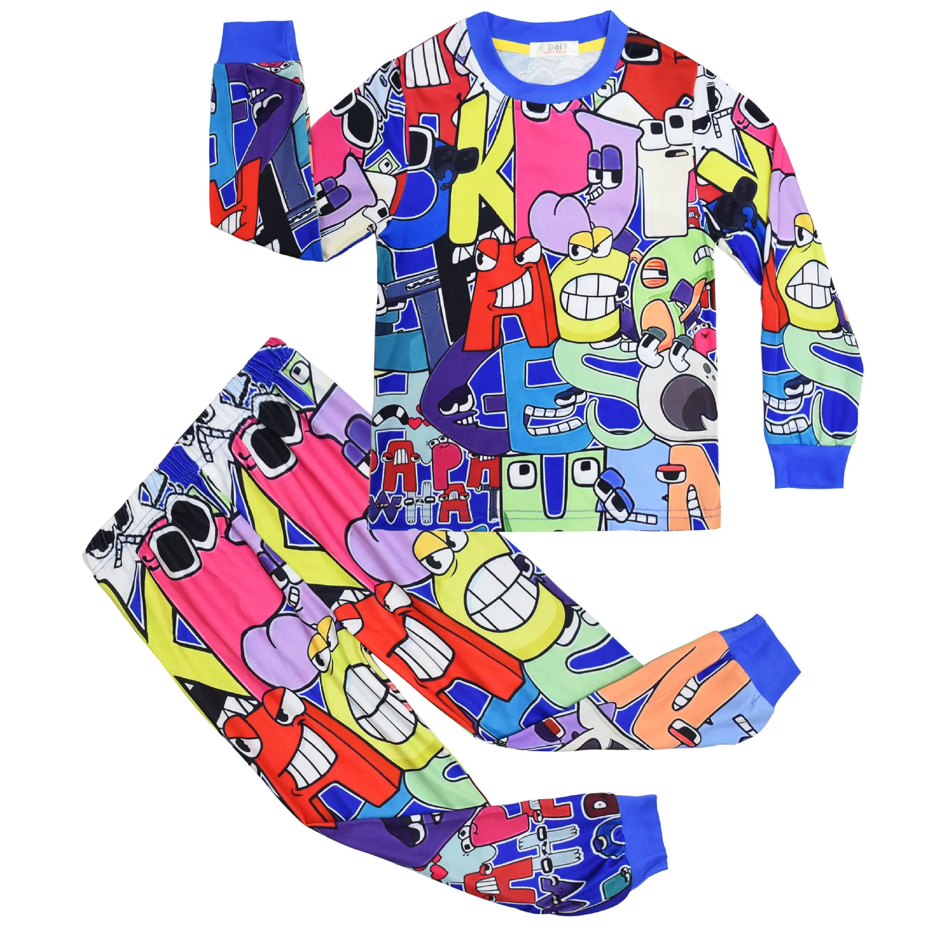 Alphabet Lore Children's Fashion Clothing Children's Casual and Comfortable Long-sleeved Home Clothes Set Children's Clothes
Alphabet Lore Children's Fashion Clothing Children's Casual and Comfortable Long-sleeved Home Clothes Set Children's Clothes